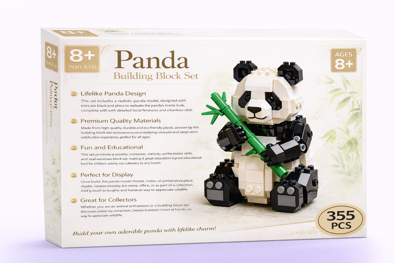 Panda Building Block Set