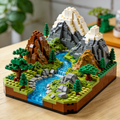 Mountain Landscape Building Block Set
