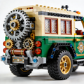 Vintage Steampunk Car Building Block Set